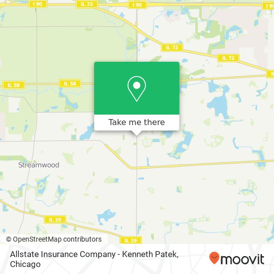 Allstate Insurance Company - Kenneth Patek map