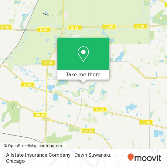 Mapa de Allstate Insurance Company - Dawn Suwanski