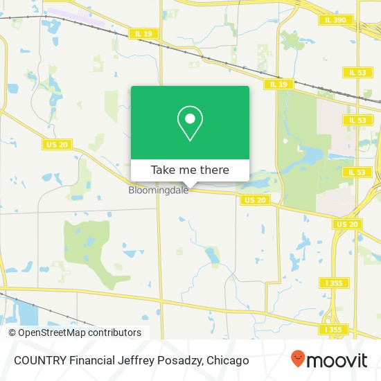 COUNTRY Financial Jeffrey Posadzy map