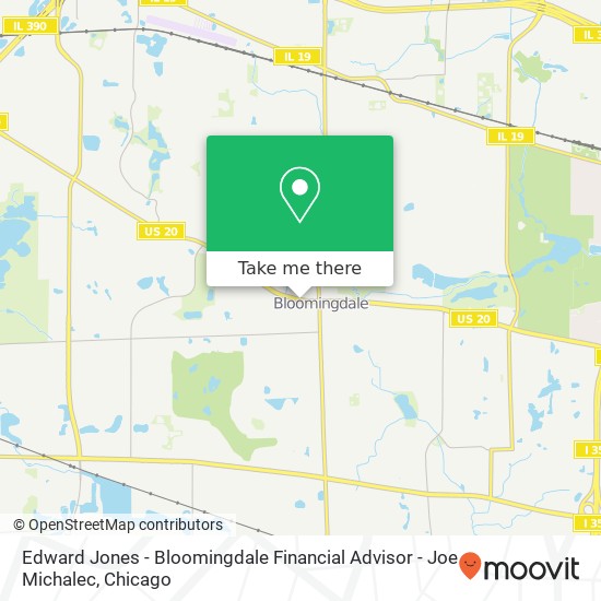 Mapa de Edward Jones - Bloomingdale Financial Advisor - Joe Michalec