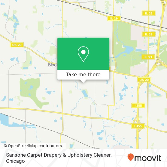 Mapa de Sansone Carpet Drapery & Upholstery Cleaner