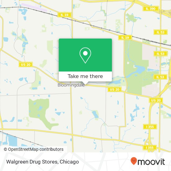 Walgreen Drug Stores map