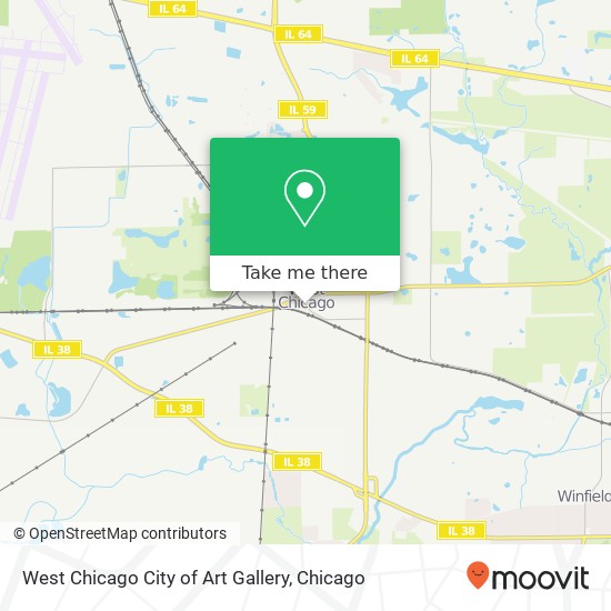 West Chicago City of Art Gallery map