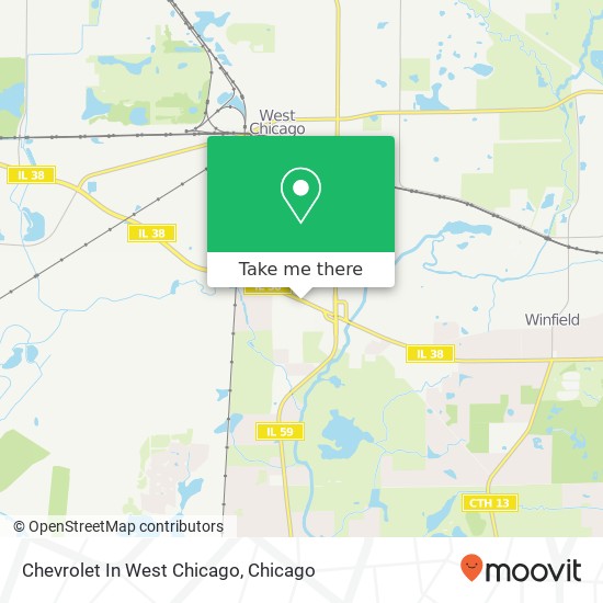 Chevrolet In West Chicago map