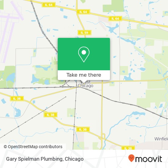 Mapa de Gary Spielman Plumbing