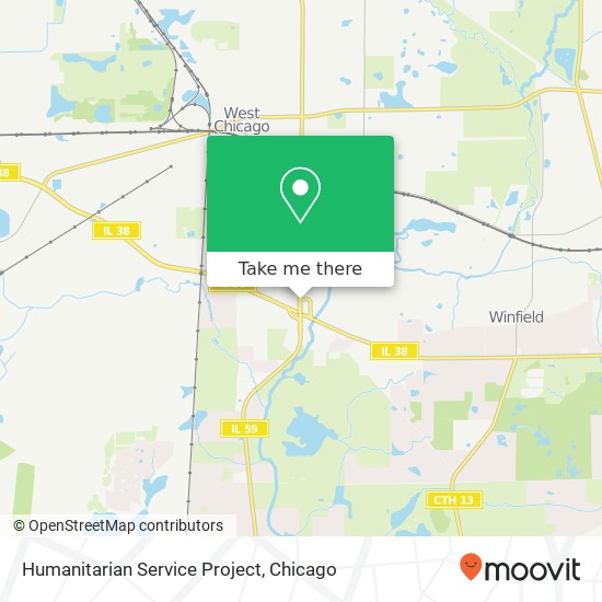 Humanitarian Service Project map