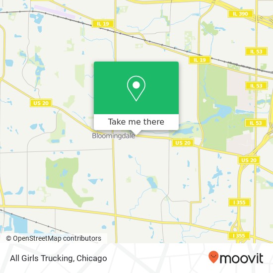 All Girls Trucking map