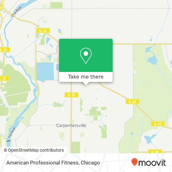 Mapa de American Professional Fitness