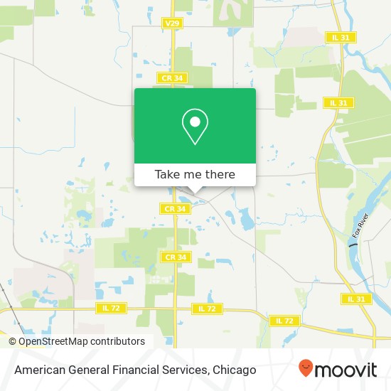 Mapa de American General Financial Services