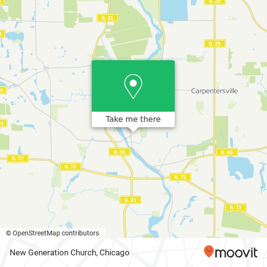 New Generation Church map