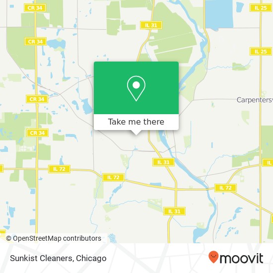 Sunkist Cleaners map