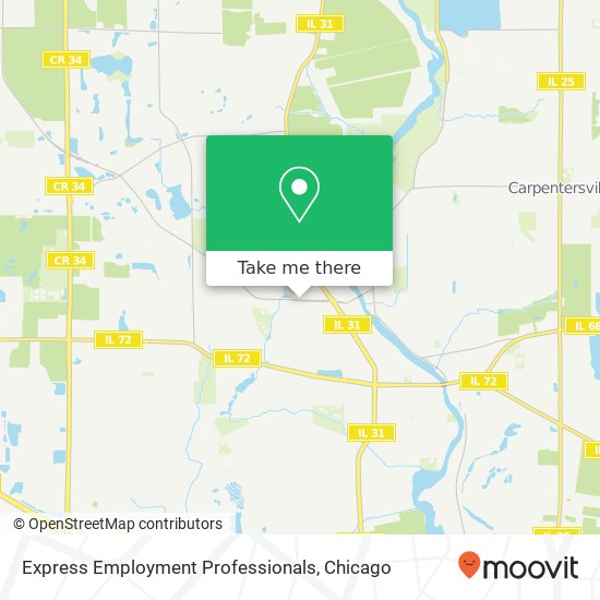 Express Employment Professionals map