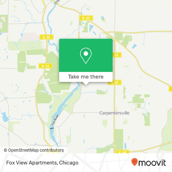 Mapa de Fox View Apartments