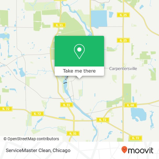 Mapa de ServiceMaster Clean