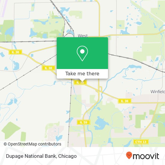 Dupage National Bank map