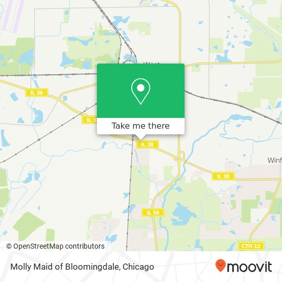 Mapa de Molly Maid of Bloomingdale