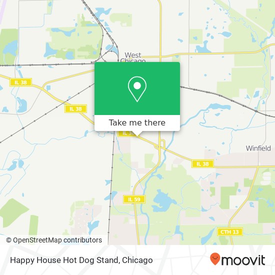 Happy House Hot Dog Stand map