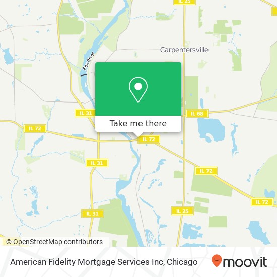 Mapa de American Fidelity Mortgage Services Inc