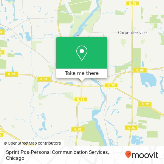 Mapa de Sprint Pcs-Personal Communication Services