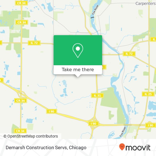 Demarsh Construction Servs map