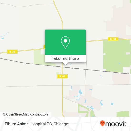 Mapa de Elburn Animal Hospital PC