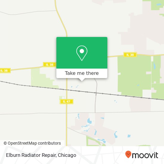 Mapa de Elburn Radiator Repair