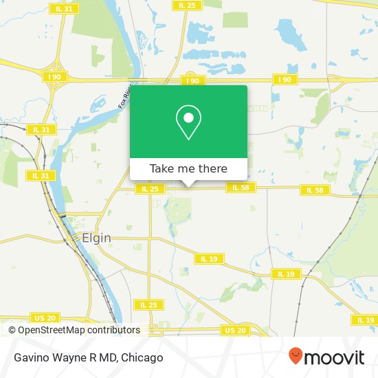 Gavino Wayne R MD map