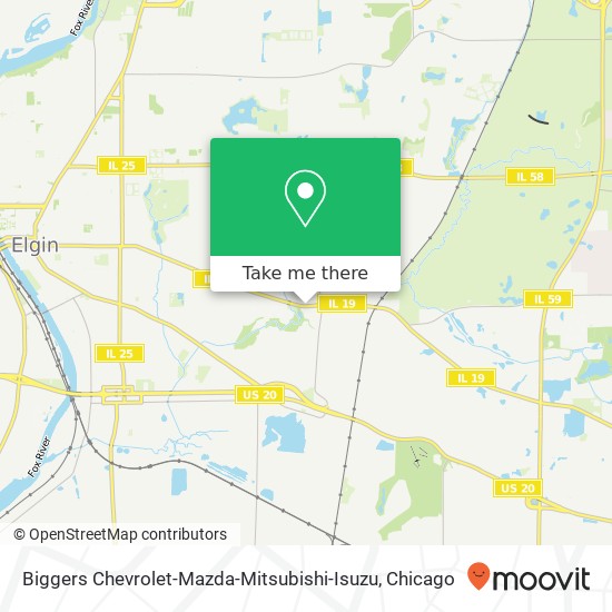 Mapa de Biggers Chevrolet-Mazda-Mitsubishi-Isuzu