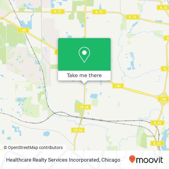 Healthcare Realty Services Incorporated map