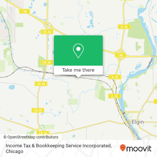 Income Tax & Bookkeeping Service Incorporated map