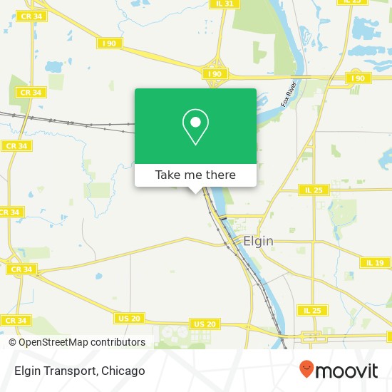 Mapa de Elgin Transport