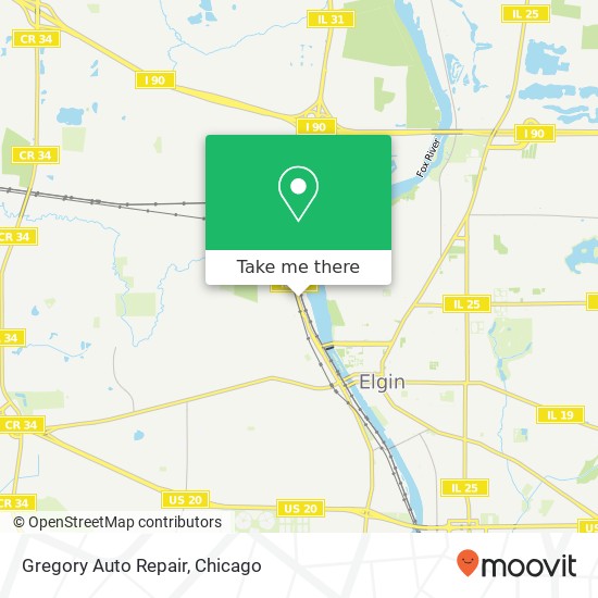 Gregory Auto Repair map