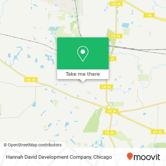 Hannah David Development Company map