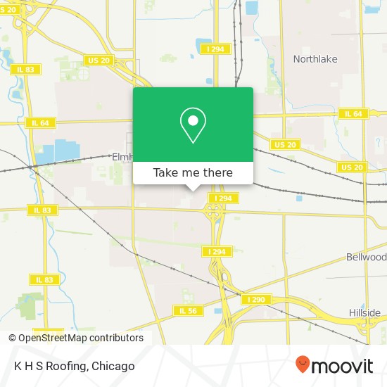 K H S Roofing map