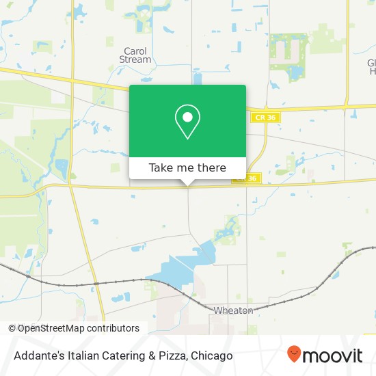 Addante's Italian Catering & Pizza map