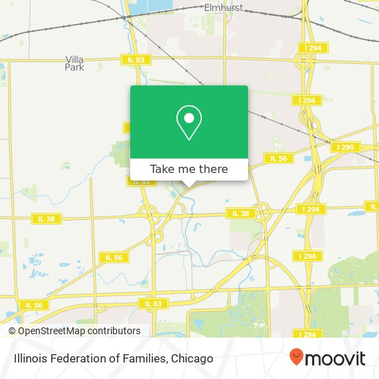 Illinois Federation of Families map