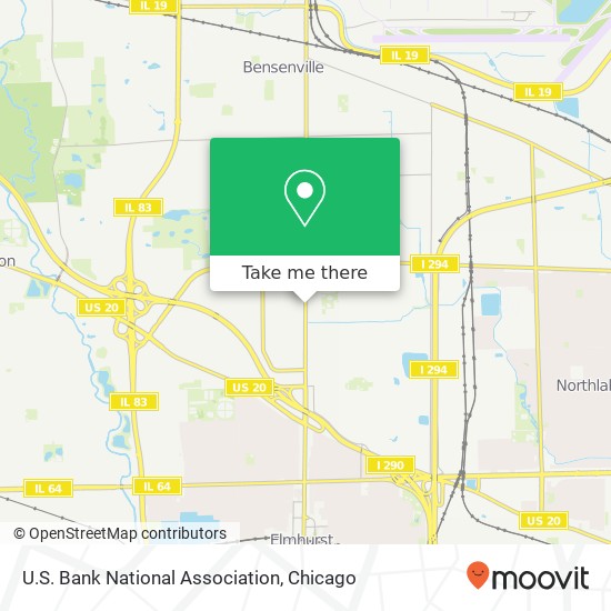 Mapa de U.S. Bank National Association