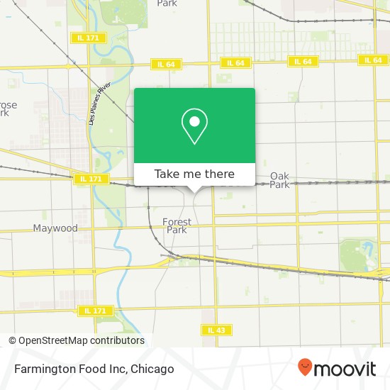 Mapa de Farmington Food Inc