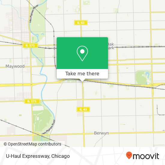 U-Haul Expressway map