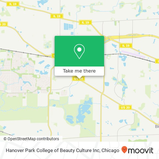 Hanover Park College of Beauty Culture Inc map