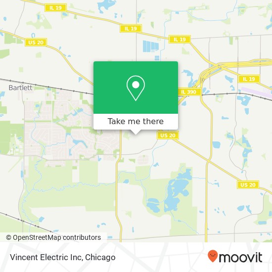 Mapa de Vincent Electric Inc