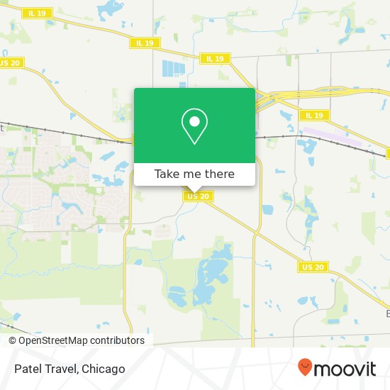 Patel Travel map