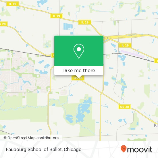 Faubourg School of Ballet map