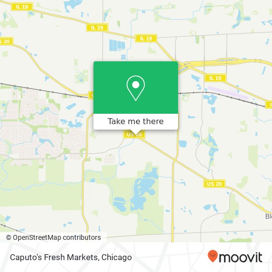 Caputo's Fresh Markets map