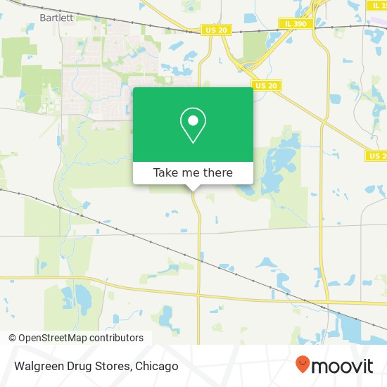 Mapa de Walgreen Drug Stores