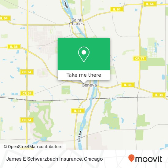 James E Schwarzbach Insurance map