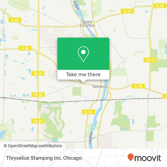 Thryselius Stamping Inc map