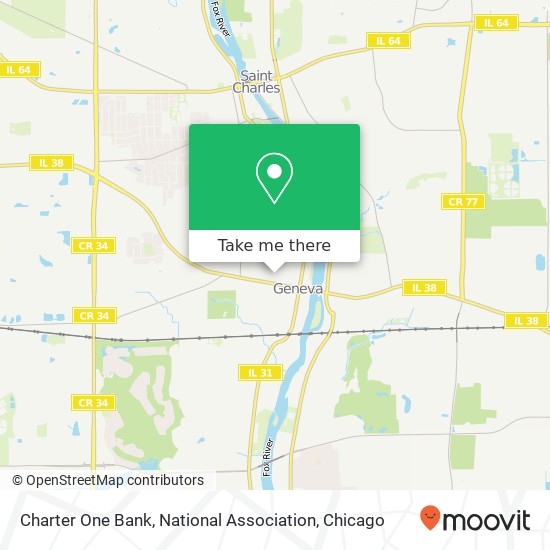 Mapa de Charter One Bank, National Association