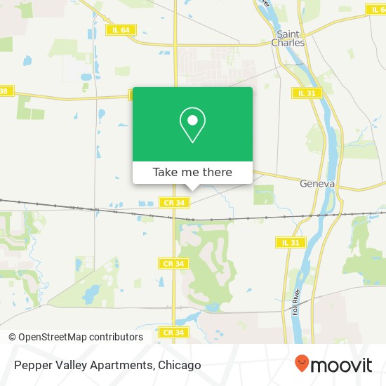 Mapa de Pepper Valley Apartments