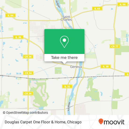 Douglas Carpet One Floor & Home map